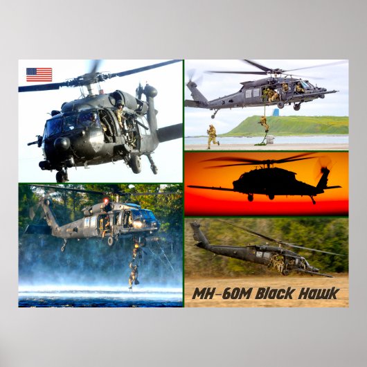 MH-60Mブラックホーク ポスター (正面)