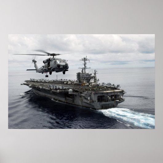 MH-60R Sea HawkはUSS John C Stennisを出発 ポスター (正面)
