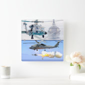 MH-60R SEAHAWK スクエア壁時計 (ホーム)