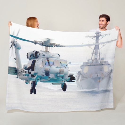 MH-60R SEAHAWK フリースブランケット (インサイチュ)