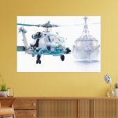 MH-60R SEAHAWK 40x60 キャンバスプリント (インサイチュ (リビング))