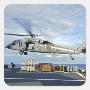 MH-60S Seahawkはammunitioを渡すことを準備します スクエアシール