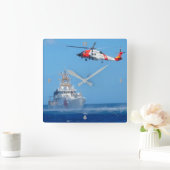 MH-60T ジェイホーク スクエア壁時計 (ホーム)