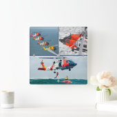 MH-60T JAYHAWK スクエア壁時計 (ホーム)