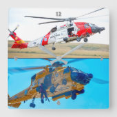 MH-60T JAYHAWK スクエア壁時計 (正面)