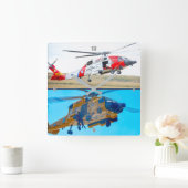 MH-60T JAYHAWK スクエア壁時計 (ホーム)