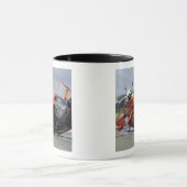 MH-65ドルフィンヘリコプターがアルカタ航空で墜落 マグカップ (中央)