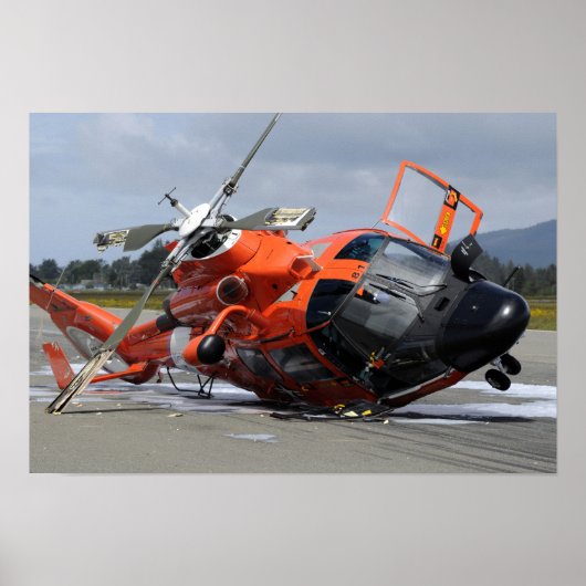 MH-65 Dolphin helicopter crashed at Arcata Airp ポスター (正面)