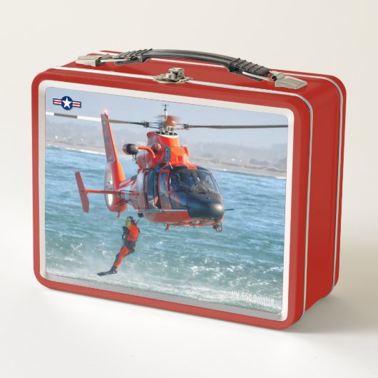 MH-65Cドルフィン メタルランチボックス (正面)