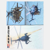 MH/AH-6M小鳥 フリースブランケット (正面)