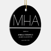 MHA学位の卒業 セラミックオーナメント (右)