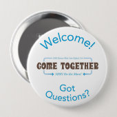 MHNの歓迎されたボタン 缶バッジ (正面&裏面)