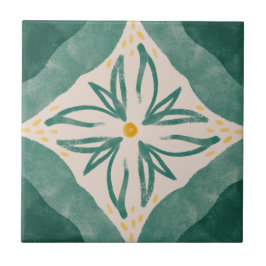 MHN緑と黄色のタイルコレクション タイル