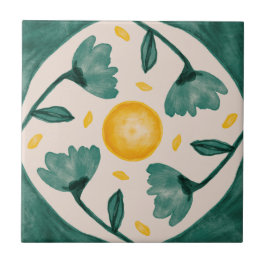 MHN緑と黄色のタイルコレクション タイル