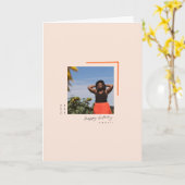 MHN 21モダンパーソナライズされた誕生日カード カード (黄色い花)