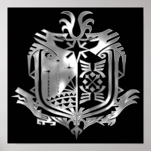 MHWメタルエンブレム ポスター (正面)