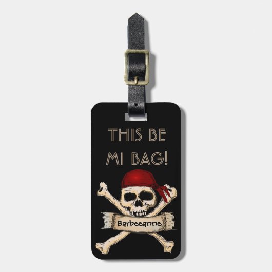 Miのバッグ ラゲッジタグ (正面縦)