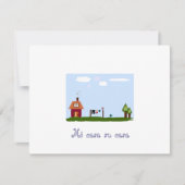 Miの家suの家の家の暖まる招待 招待状 (正面)