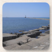 MIのLudington, North Pierhead Light house コースター (正面)