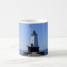 MIのLudington, North Pierhead Light house コーヒーマグカップ