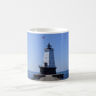 MIのLudington, North Pierhead Light house コーヒーマグカップ