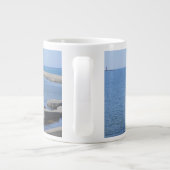 MIのLudington, North Pierhead Light house ジャンボコーヒーマグカップ (裏面)