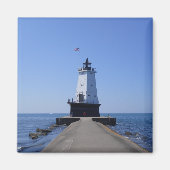 MIのLudington, North Pierhead Light house マグネット (正面)