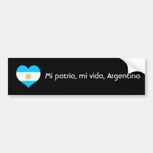 Miのpatria、miのvida、アルゼンチン バンパーステッカー