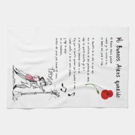 MiブエノスアイレスQueridoのタンゴ キッチンタオル