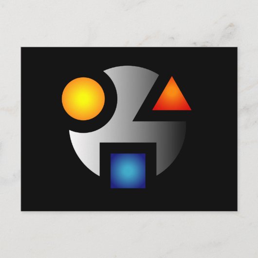 MI暗号化ロゴポストカード ポストカード (正面)