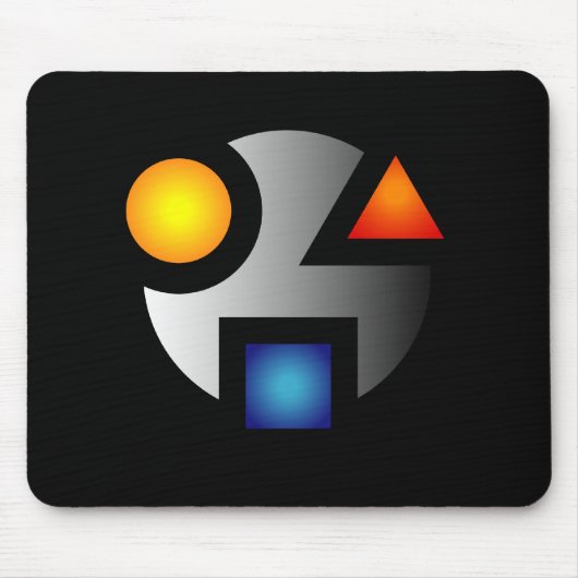 MI暗号化ロゴマウス マウスパッド (正面)