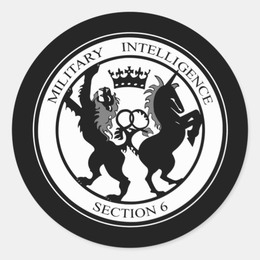 MI6ロゴ ラウンドシール (正面)