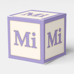 "Mi"ソルフェッジョミュージカルベビーブロックパープル フェイバーボックス
