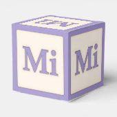 "Mi"ソルフェッジョミュージカルベビーブロックパープル フェイバーボックス (裏面サイド)