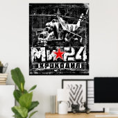 Mi-24ソ連の大型ヘリコプター ポスター (ホームオフィス)