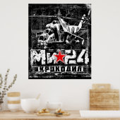 Mi-24ソ連の大型ヘリコプター ポスター (キッチン)