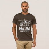 Mi-24ソ連の大型ヘリコプターTシャツ Tシャツ (正面フル)