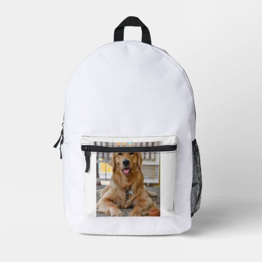 mi bellisima mascota プリントバックパック (正面)