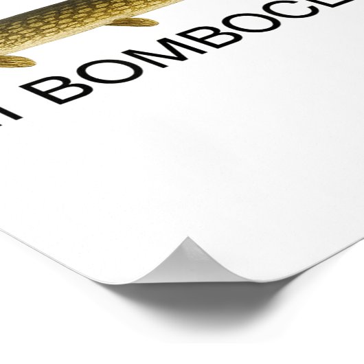 Mi Bomboclat Funny Fish Jamaican Slang Graphic ポスター (角)