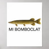 Mi Bomboclat Funny Fish Jamaican Slang Graphic ポスター (正面)