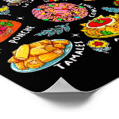 Mi Burrito Sabanero Mexican Tuki Tuki Latino Xmas ポスター (角)