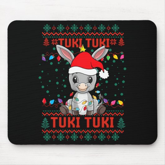 Mi Burrito Sabanero Mexican Tuki Tuki Latino Xmas  マウスパッド (正面)