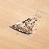 Mi Celebración de Quince Años アクリル招待状 (レイダウン)