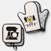 Mi cocina 鍋つかみ&鍋敷きセット (正面/裏面)