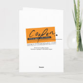 "Mi Corazon"のバレンタインデー/ロマンスカード シーズンカード (裏面)