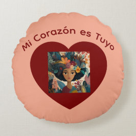 Mi Corazón es Tuyo Cojín ラウンドクッション