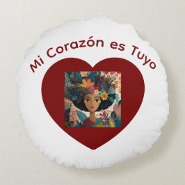 Mi Corazón es Tuyo Cojín ラウンドクッション