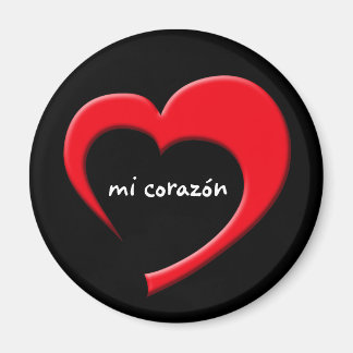 Mi Corazon IIマグネット(黒は赤) マグネット