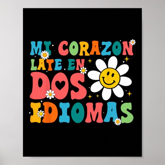 Mi Corazon Late En Dos Idiomas  ポスター (正面)