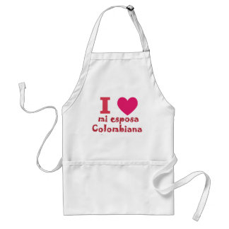 Mi esposa Colombiana apron スタンダードエプロン